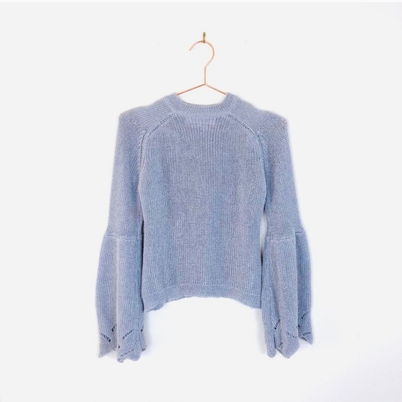 Elliatt Sweaters - Elliatt Revolve Crop Sweater Pointelle Open Knit